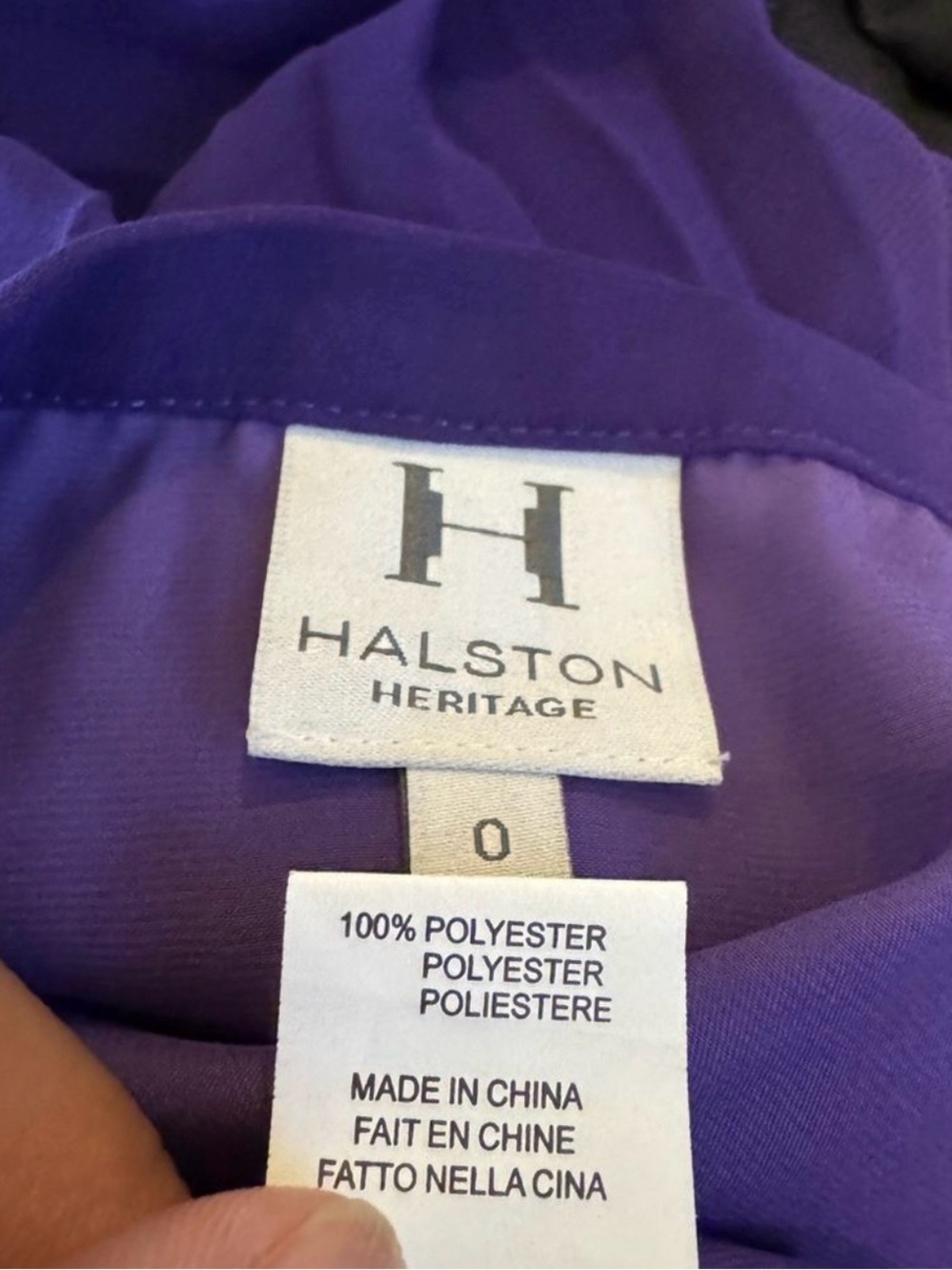 Halston Heritage Vibrant Purple A-Line Skirt 0 - Picture 6 of 6